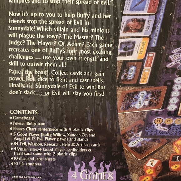 🖤☀️ Vintage BUFFY THE VAMPIRE SLAYER Board Game NEW SEALED - Picture 8 of 12